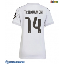 Fotballdrakt Dame Real Madrid Aurelien Tchouameni #14 Hjemmedrakt 2025-26 Kortermet